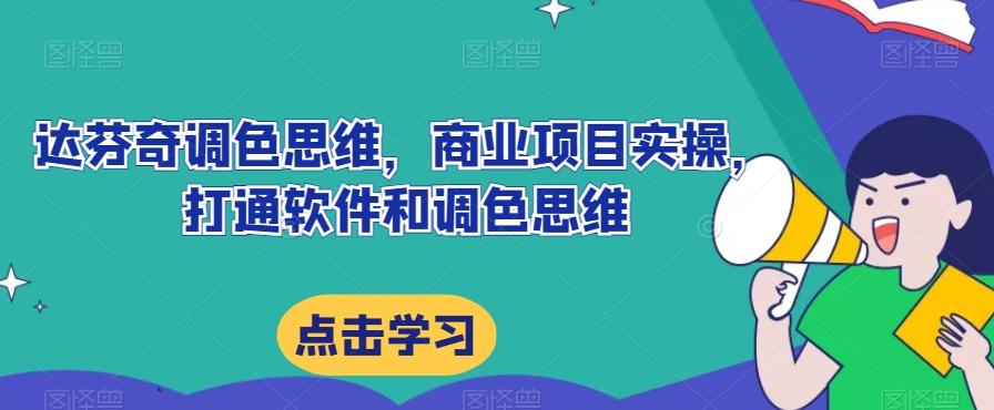 达芬奇调色思维，商业项目实操，打通软件和调色思维-rose网创