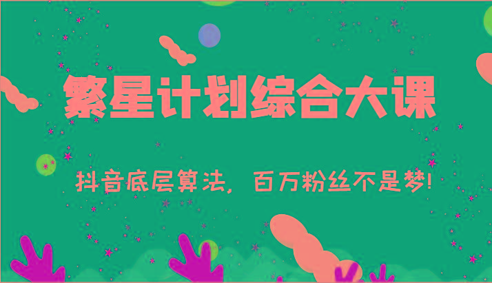 2024繁星计划综合大课：抖音底层算法，百万粉丝不是梦!(77节)-rose网创