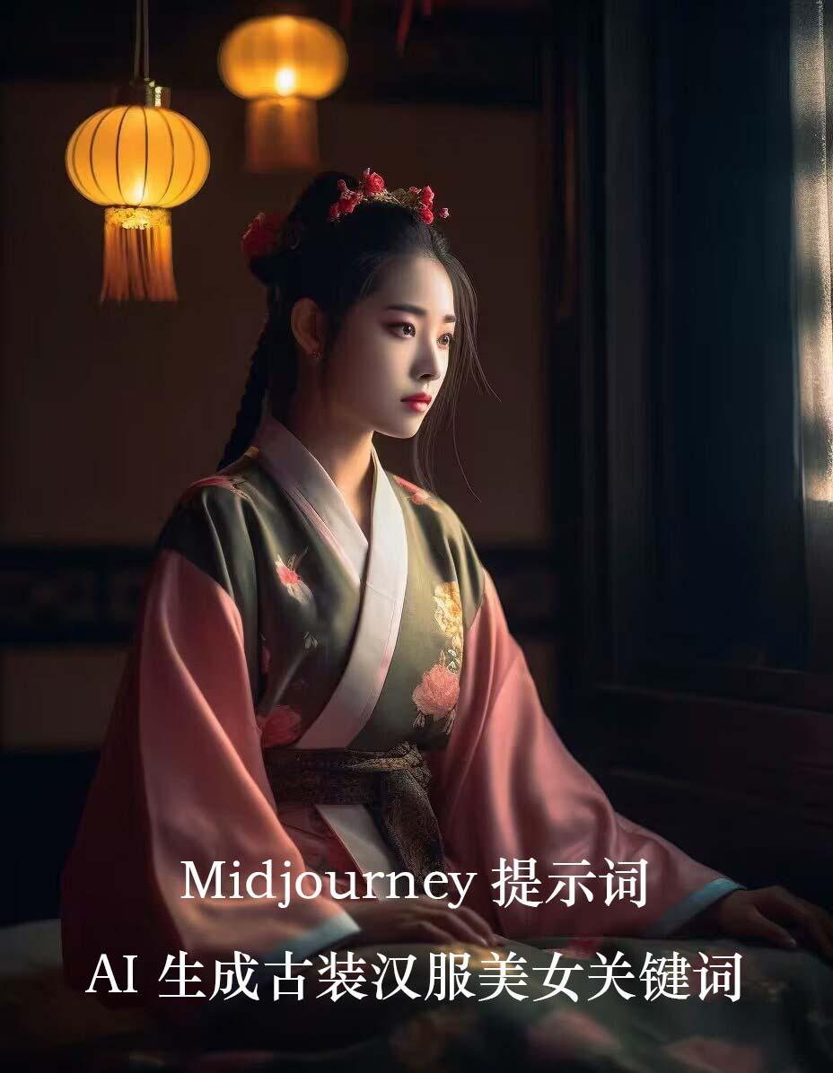 Midjourney关键词-AI生成中国风古装汉服美女人像提示关键词-rose网创