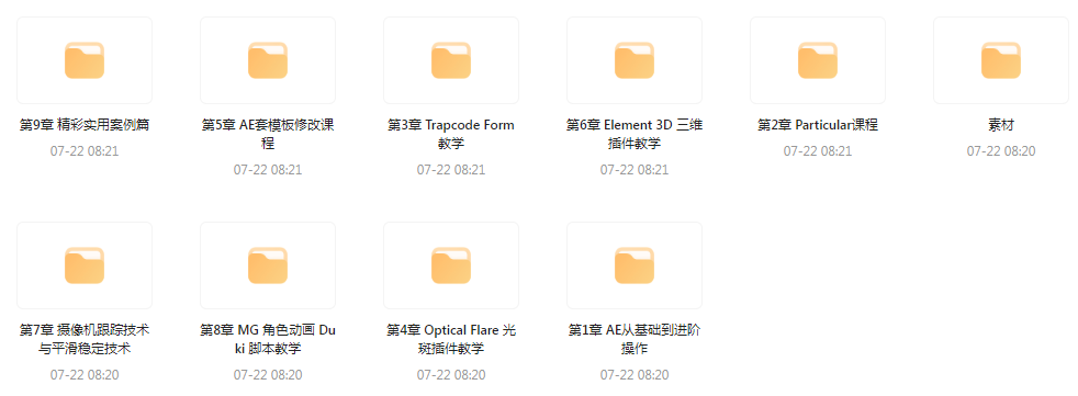 AE从0基础到大神视频课(带素材)-rose网创