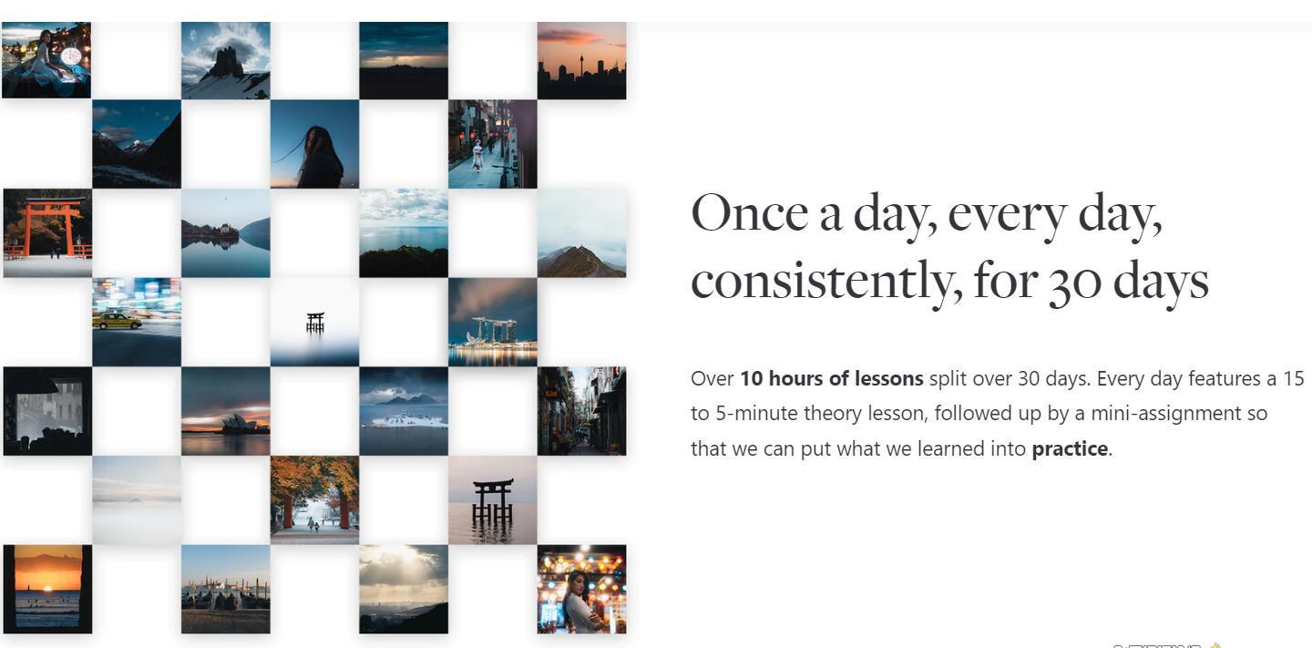 网红摄影师Pat Kay – 30天摄影基础知识加速器教程-30节课-中英字幕-rose网创