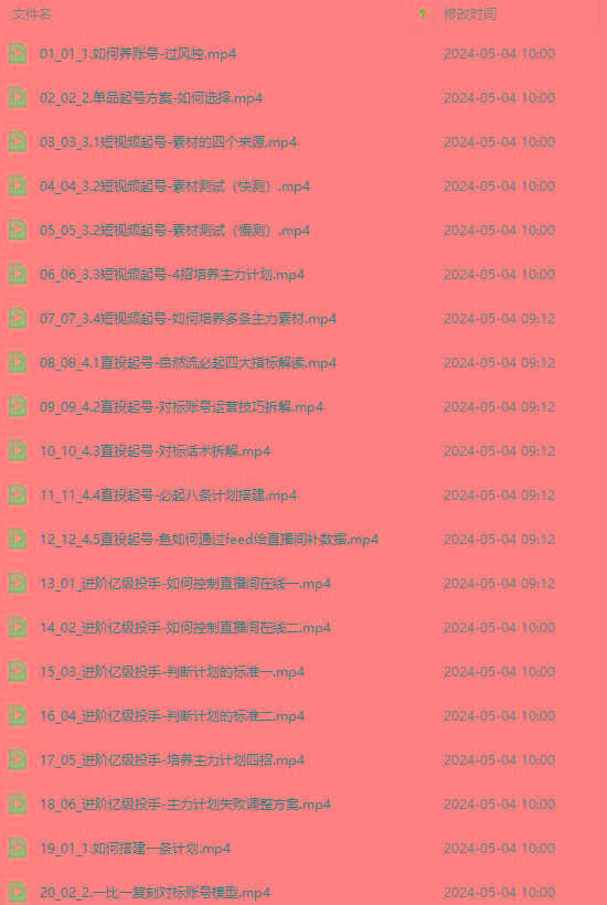 图片[1]-2024单品正价起号，直播素材投流选品：选品课+投流课+素材课+卡首屏/100节-rose网创