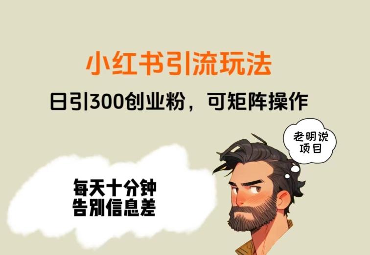 靠小红书视频日印300粉，两分钟一个视频轻松矩阵-rose网创