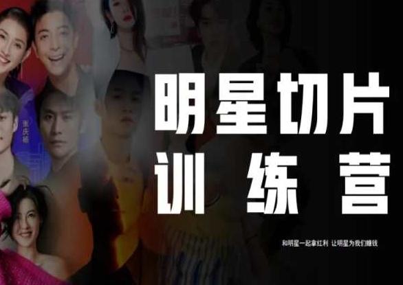王子·明星切片线上训练营(2023),和明星一起拿红利,让明星为我们赚钱-rose网创
