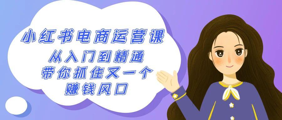 2024小红书电商运营课，从入门到精通，带你抓住又一个赚钱风口(50节课)-rose网创