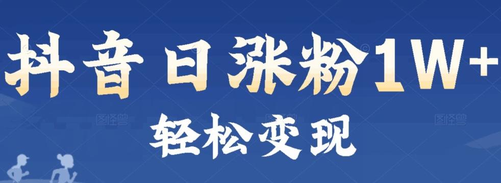 首发抖音新赛道日涨粉1W+轻松变现-rose网创