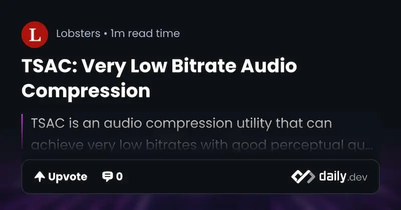 TSAC ｜音频压缩-rose网创