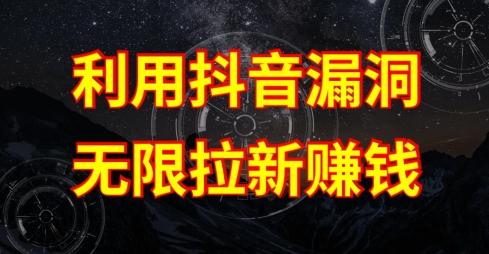 利用抖音链接漏洞，无限拉新赚钱【漏洞原理+操作流程】【揭秘】-rose网创