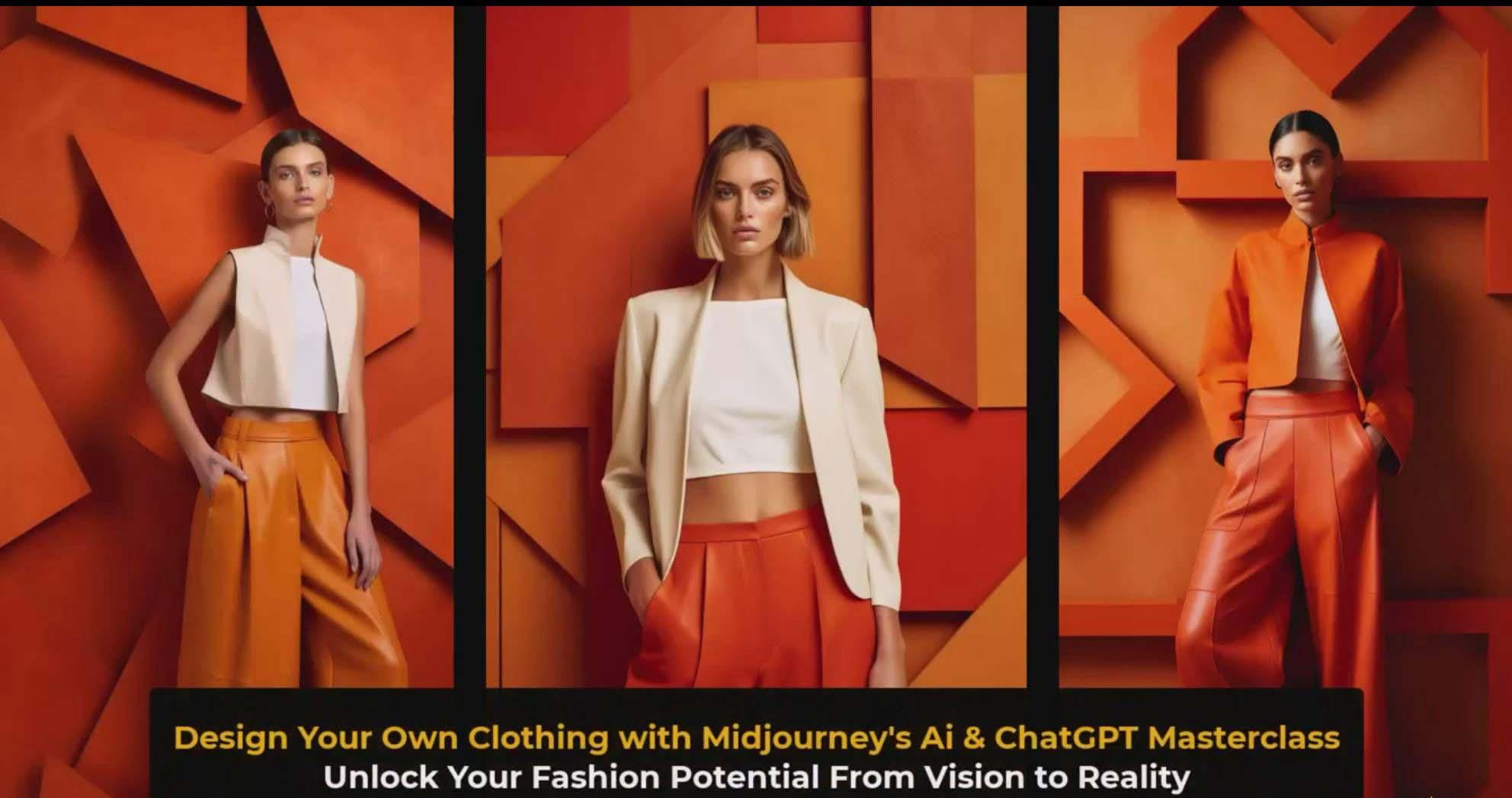 图片[3]-利用 Midjourneys Ai 人工智能设计自己的服装AI大师班-10节课-中英字幕-rose网创