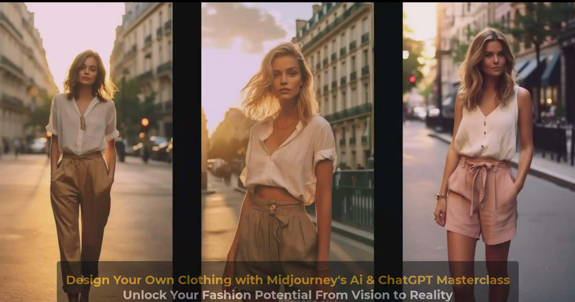 图片[9]-利用 Midjourneys Ai 人工智能设计自己的服装AI大师班-10节课-中英字幕-rose网创