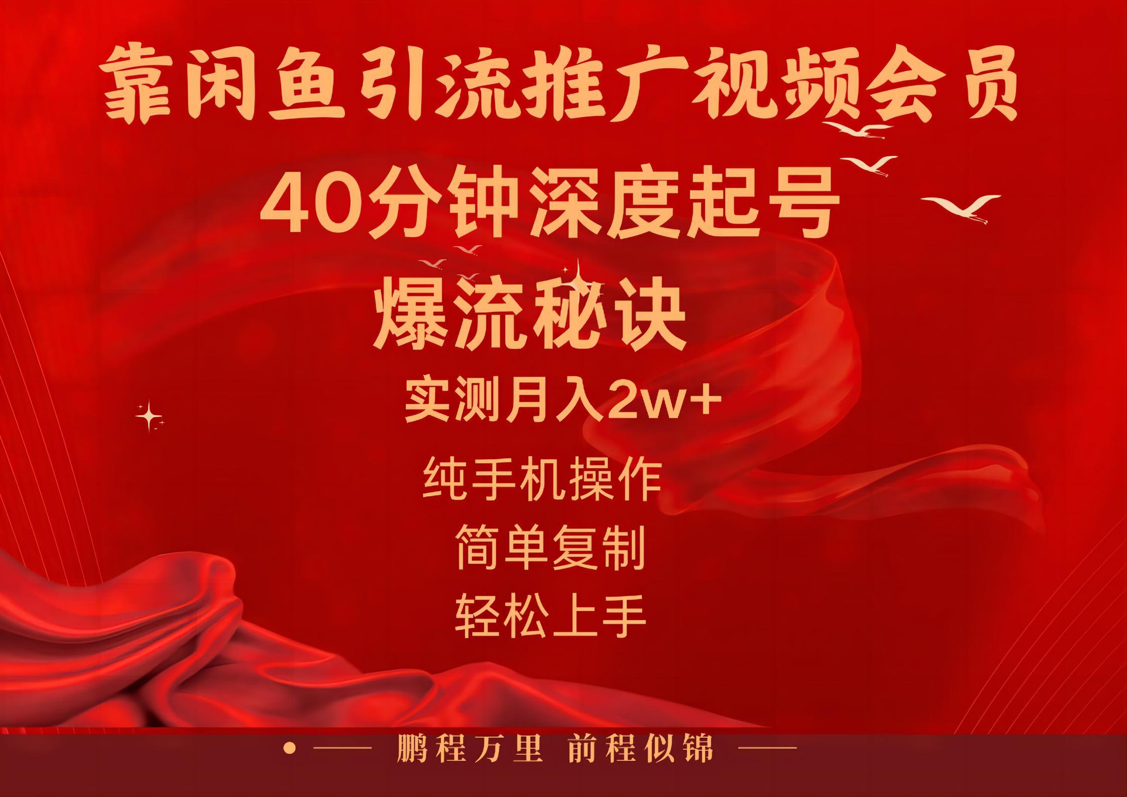 闲鱼暴力引流推广视频会员，能做到日入2W+，操作简单-rose网创
