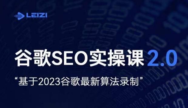 雷子·谷歌SEO 2.0实战课,独立站询盘自由必备,基于2023谷歌最新算法录制-rose网创