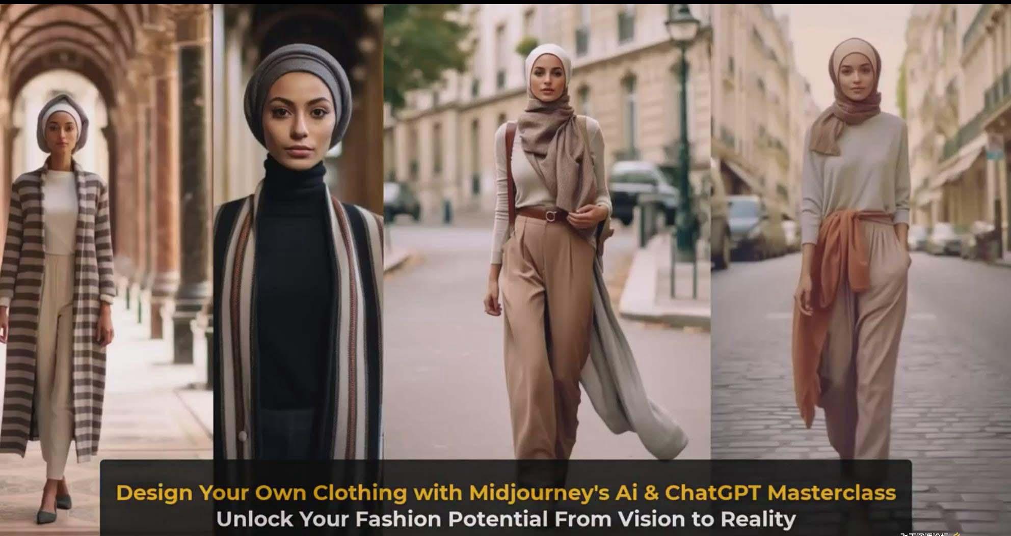 图片[10]-利用 Midjourneys Ai 人工智能设计自己的服装AI大师班-10节课-中英字幕-rose网创