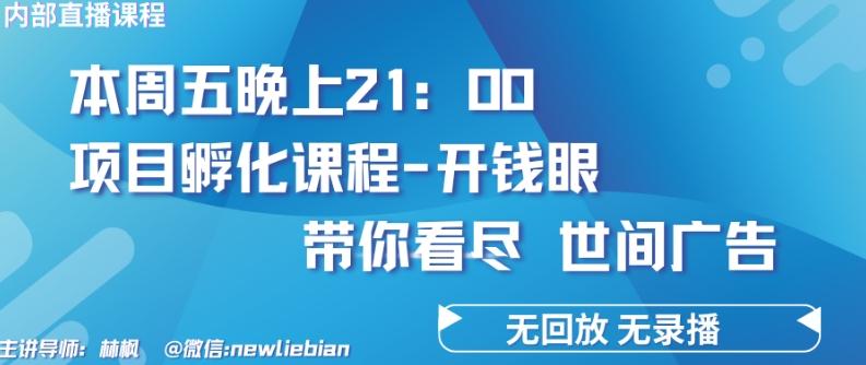4.26日内部回放课程《项目孵化-开钱眼》赚钱的底层逻辑【揭秘】-rose网创