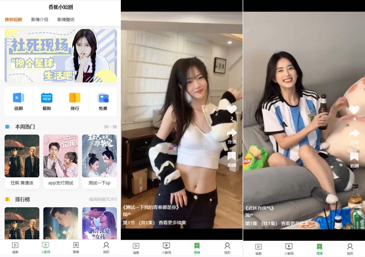 (8542期)小剧场短剧影视系统源码 全开源 带支付收益+会员机制+代理推广等模式【…-rose网创